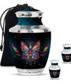 Butterfly Theme Large Urn With 2 Keepsake Urn