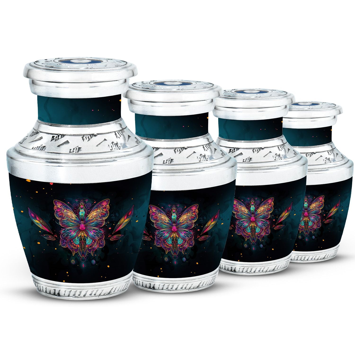 Butterfly Theme 3 Inch Keepsake Pack of 4