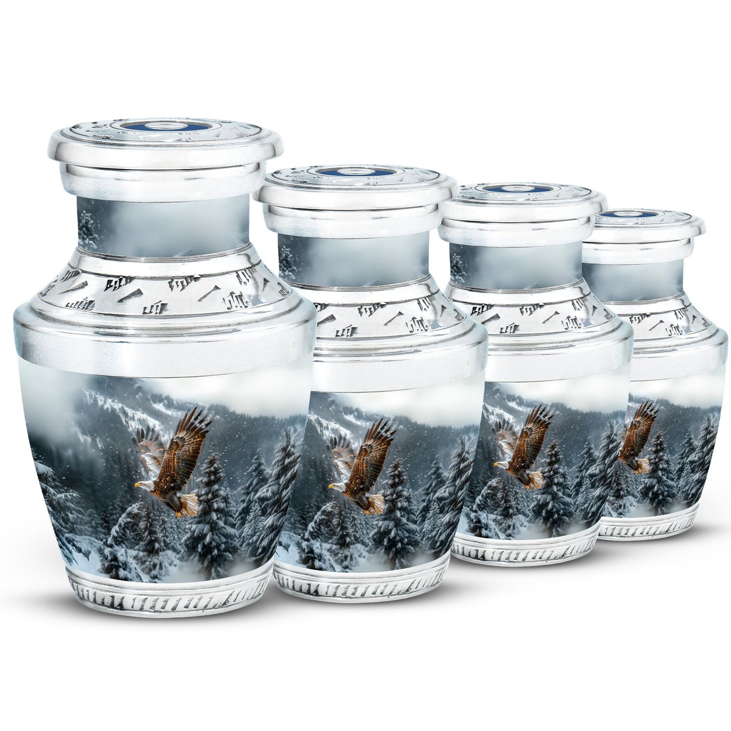 Eagle Theme 3 Inch Keepsake Pack of 4