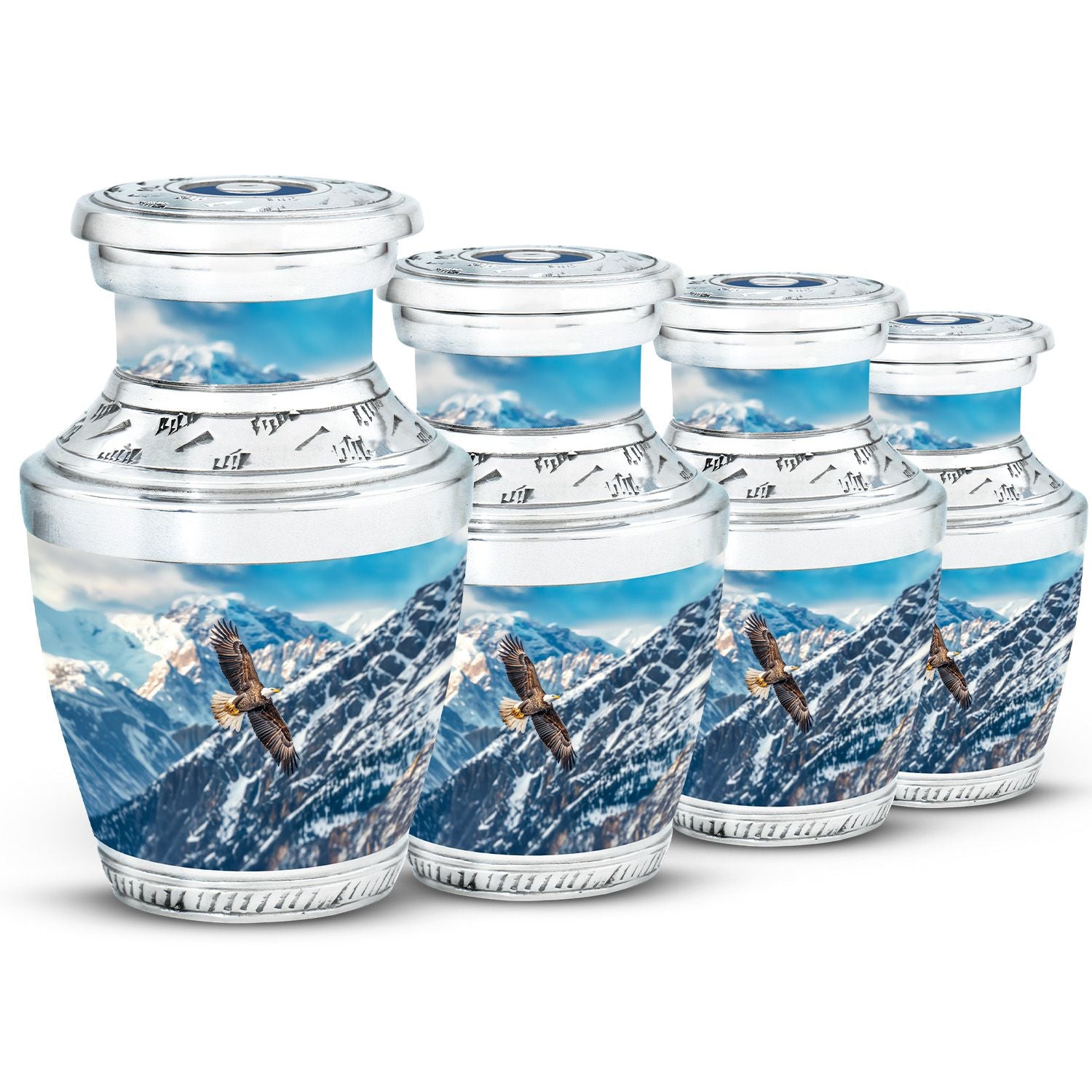 Eagle Theme 3 Inch Keepsake Pack of 4