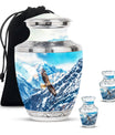 Eagle Theme Large Urn With 2 Keepsake Urn