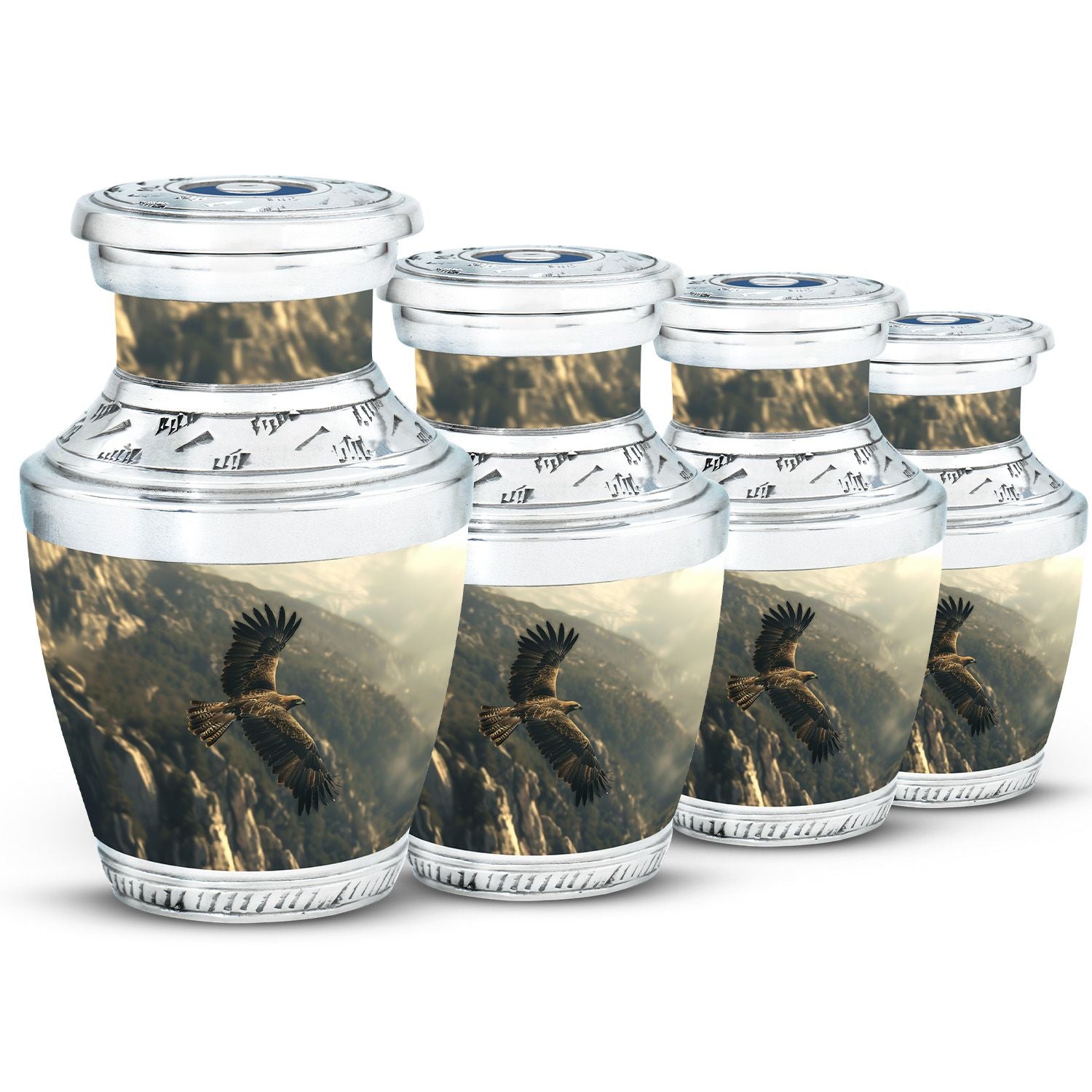 Eagle Theme 3 Inch Keepsake Pack of 4