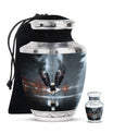 Eagle Theme Large Urn With 1 Keepsake Urn