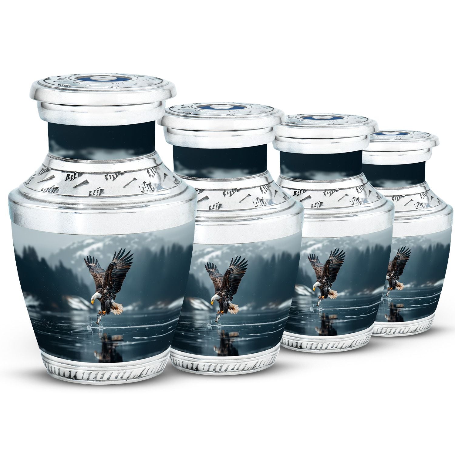 Eagle Theme 3 Inch Keepsake Pack of 4