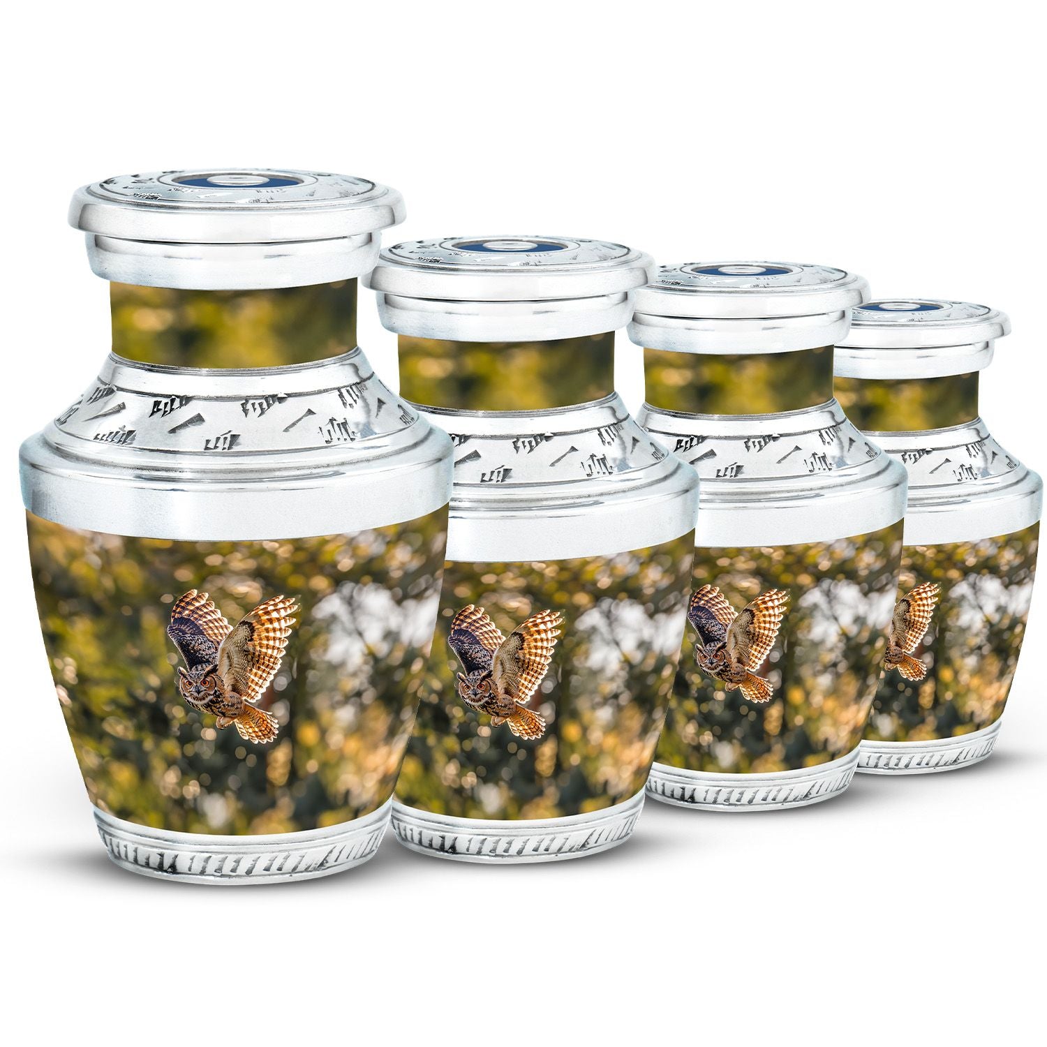 Owl Theme 3 Inch Keepsake Pack of 4