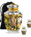 Owl Theme Large Urn With 2 Keepsake Urn