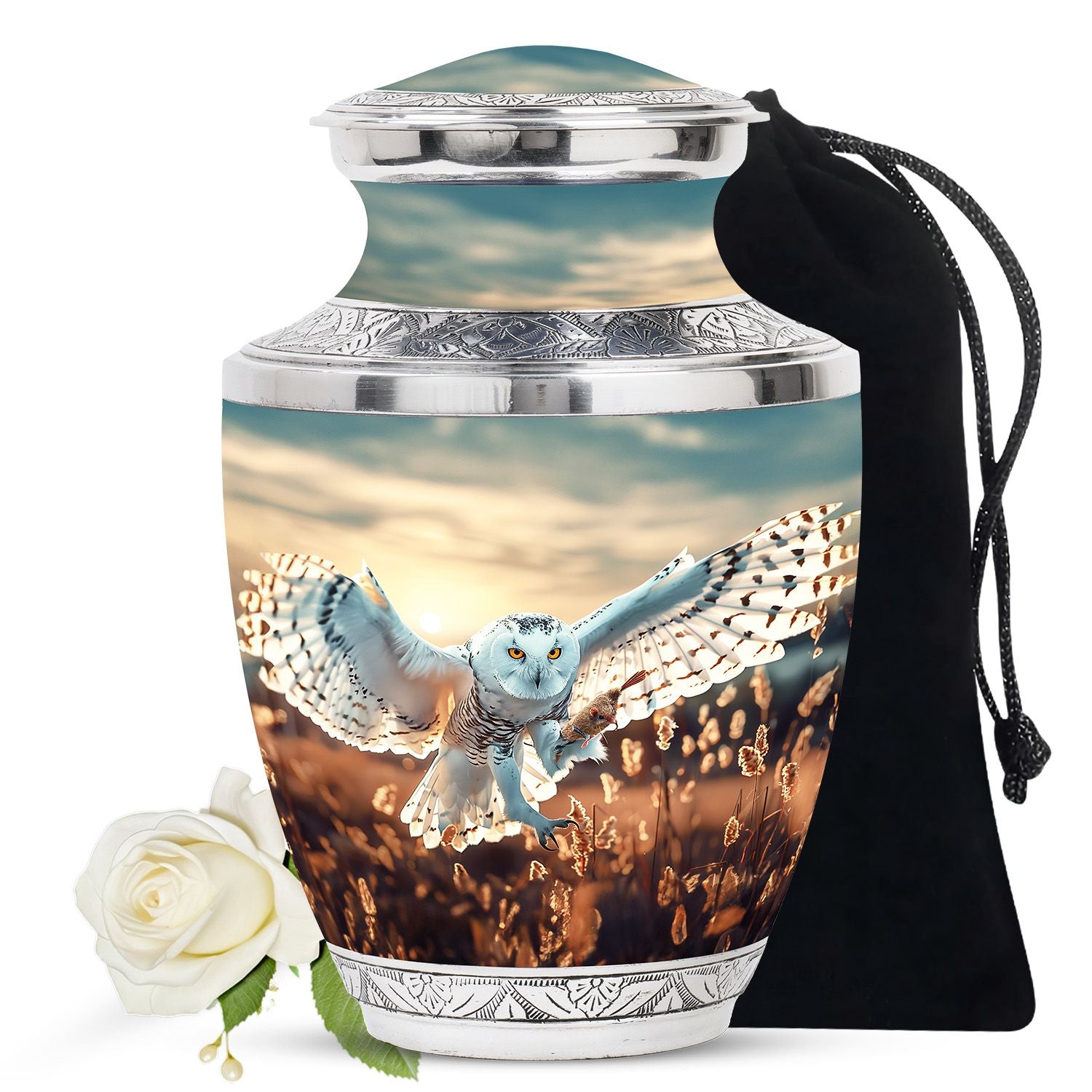 Owl Theme Large Urn 10 Inch