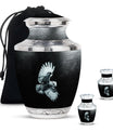 Owl Theme Large Urn With 2 Keepsake Urn