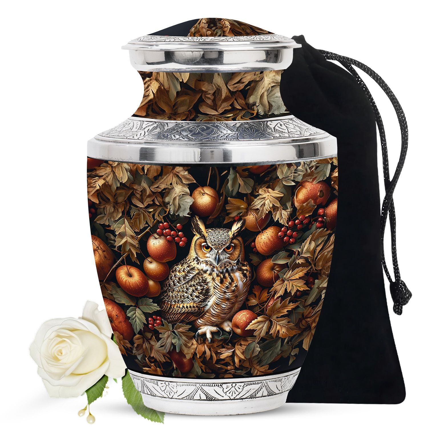 Owl Theme Large Urn 10 Inch