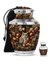 Owl Theme Large Urn With 1 Keepsake Urn