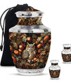 Owl Theme Large Urn With 2 Keepsake Urn