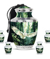 Owl Theme Large Urn With 4 Keepsake Urn