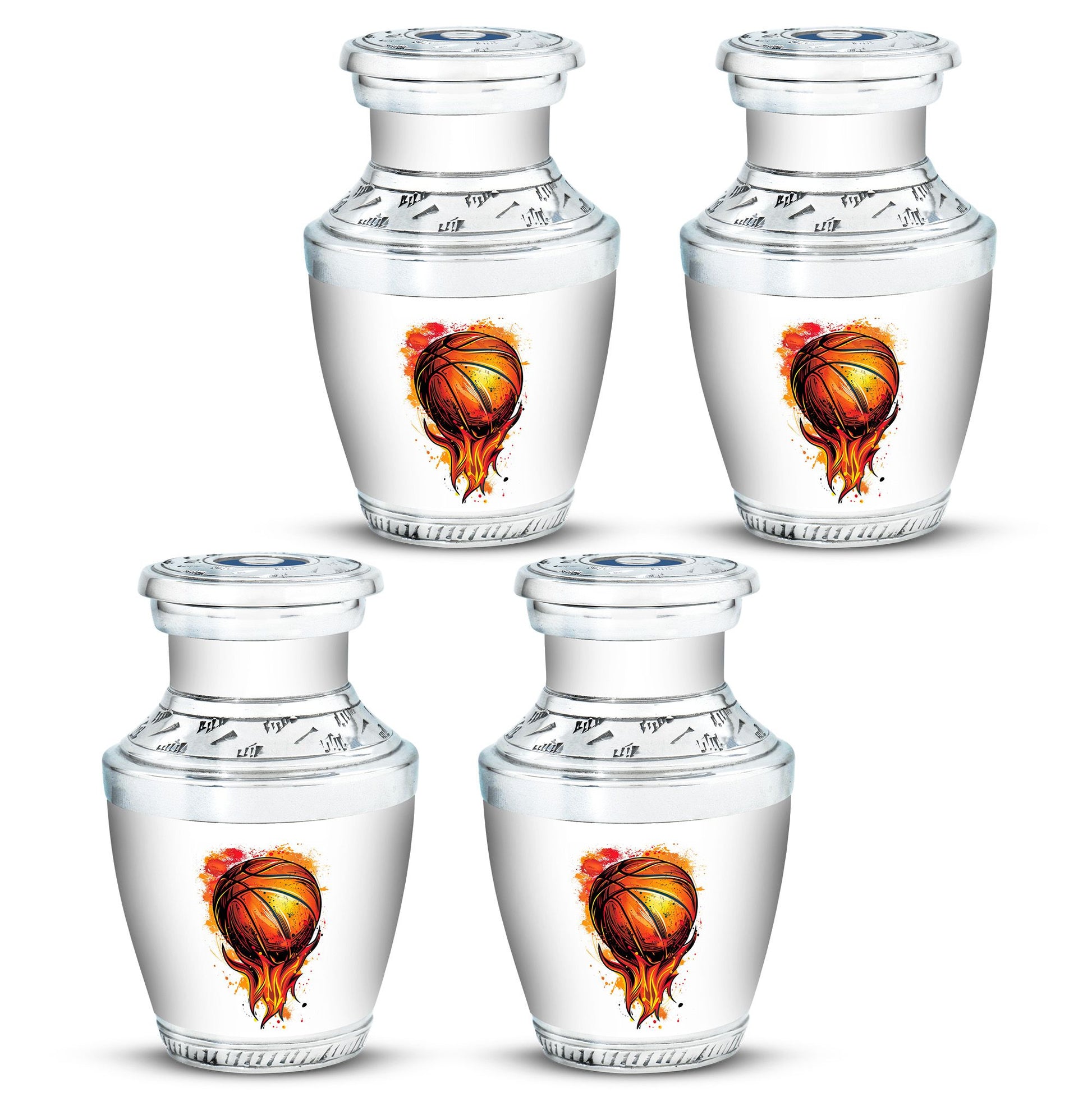 Basketball Theme 3 Inch Keepsake Pack of 4