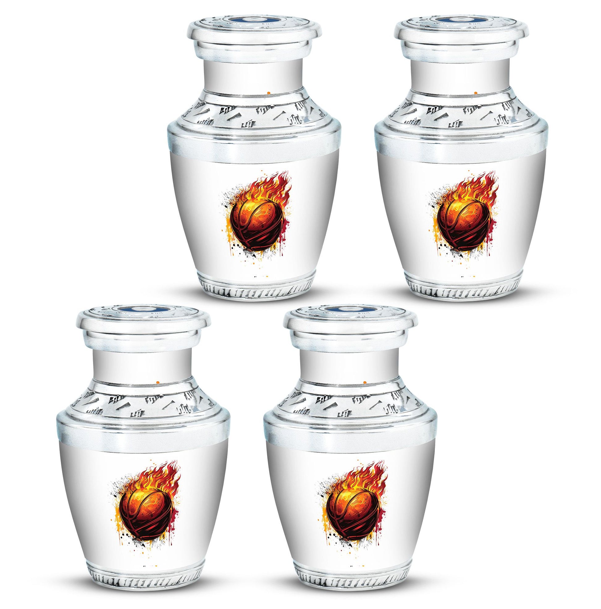 Basketball Theme 3 Inch Keepsake Pack of 4