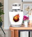 Basketball Theme Large Urn With 1 Keepsake Urn