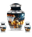 Basketball Theme Large Urn With 2 Keepsake Urn