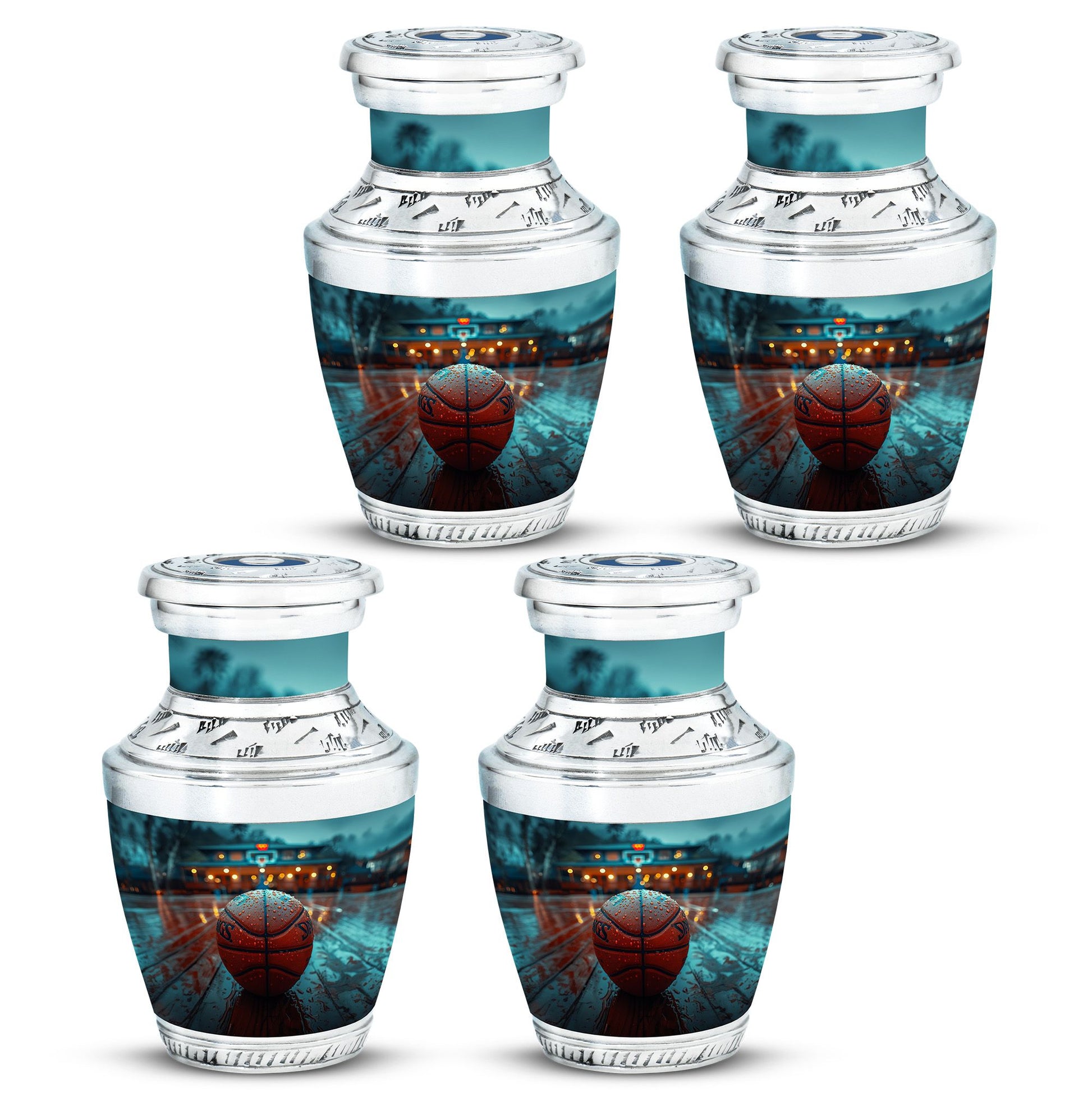 Basketball Theme 3 Inch Keepsake Pack of 4