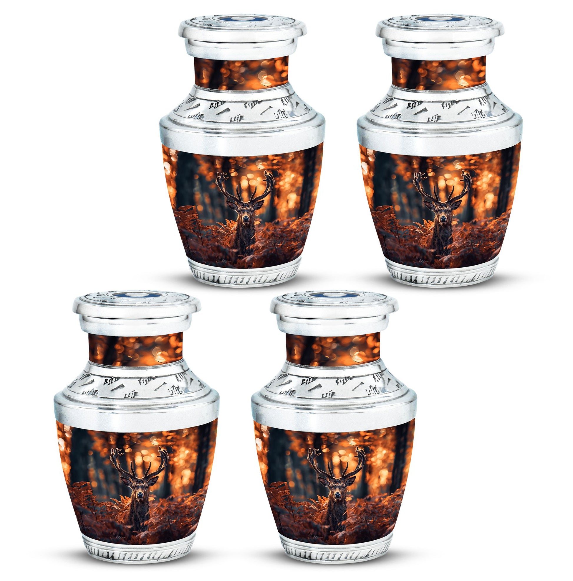 Deer Theme 3 Inch Keepsake Pack of 4