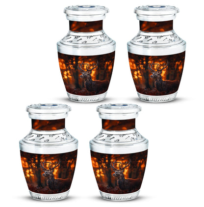 Deer Theme 3 Inch Keepsake Pack of 4