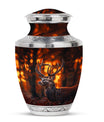 Deer Theme Large Urn 10 Inch
