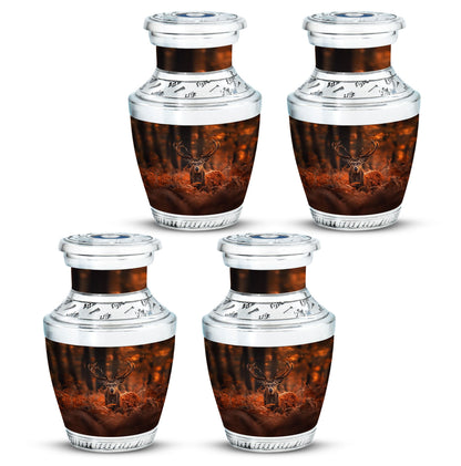 Deer Theme 3 Inch Keepsake Pack of 4