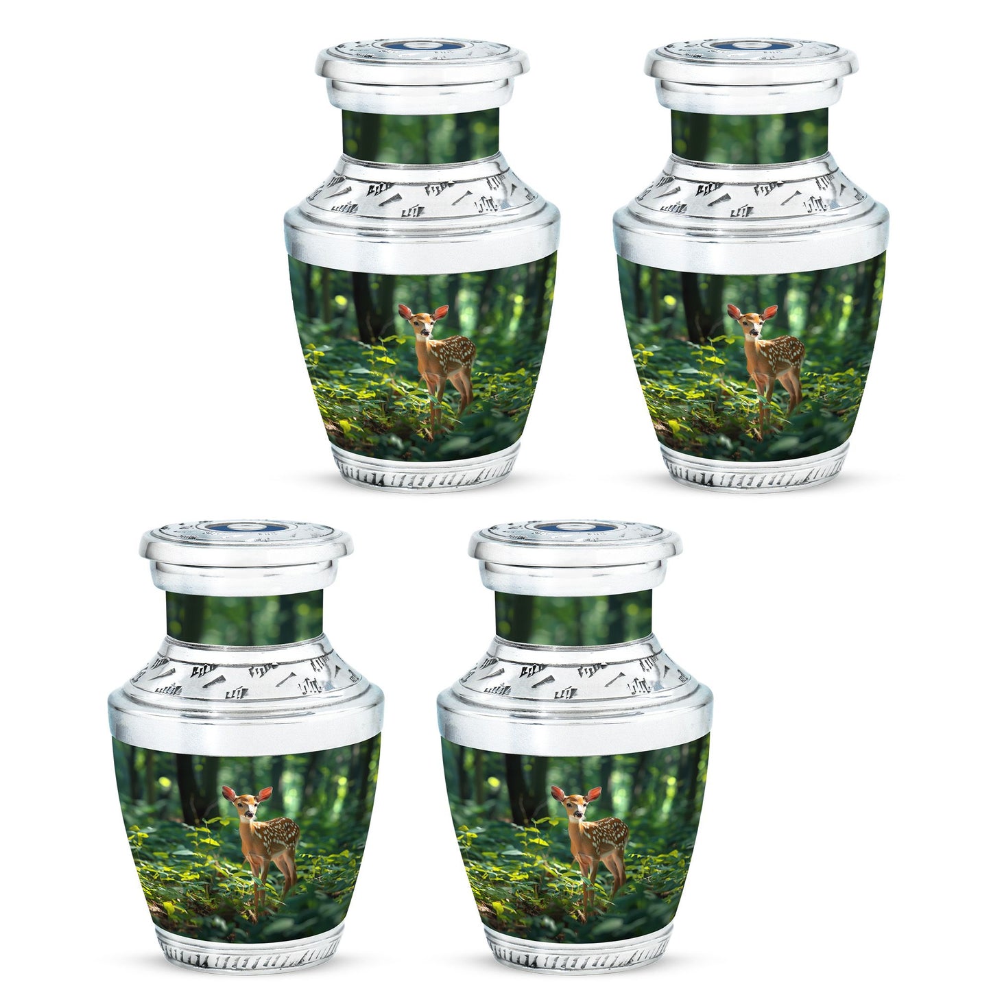 Deer Theme 3 Inch Keepsake Pack of 4