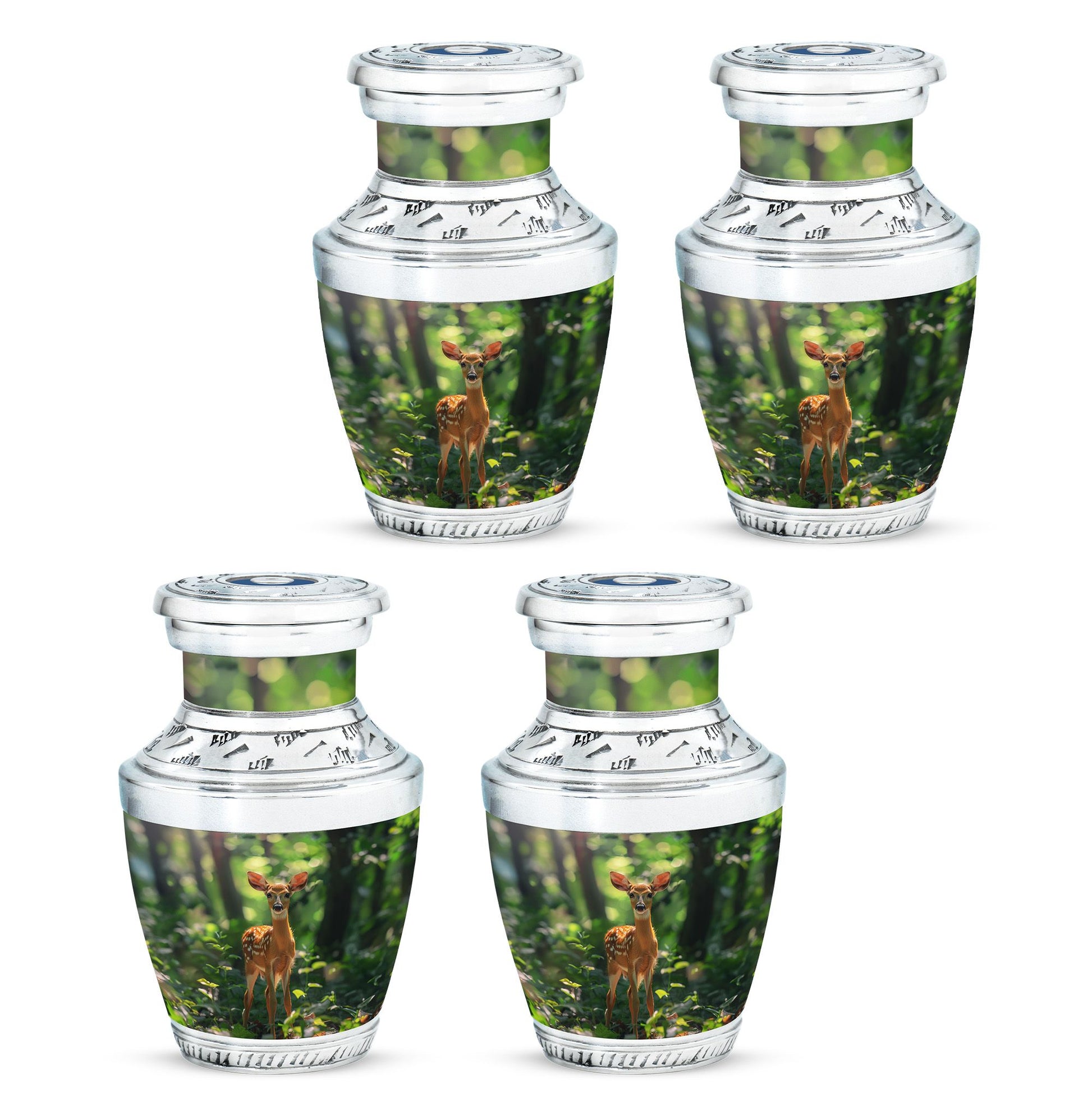 Deer Theme 3 Inch Keepsake Pack of 4