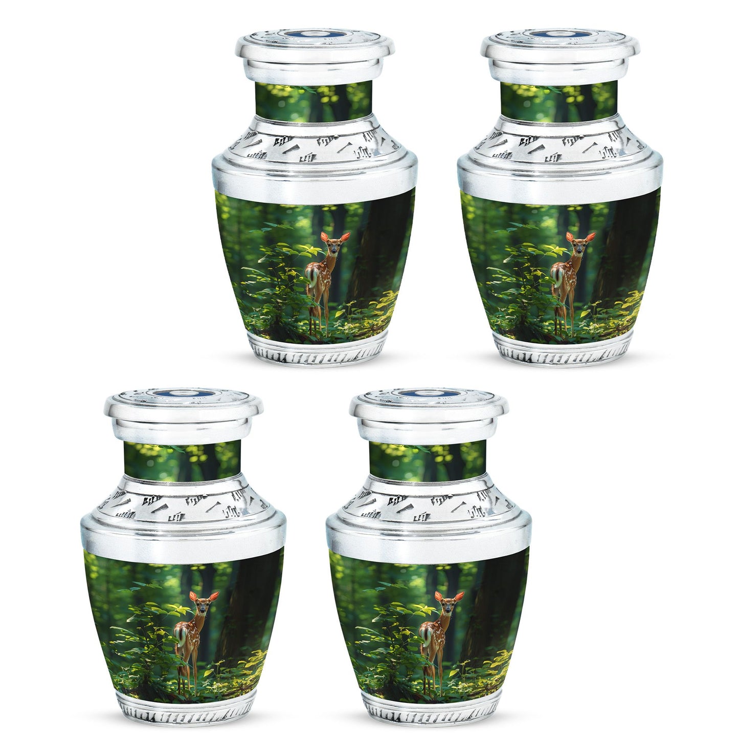 Deer Theme 3 Inch Keepsake Pack of 4