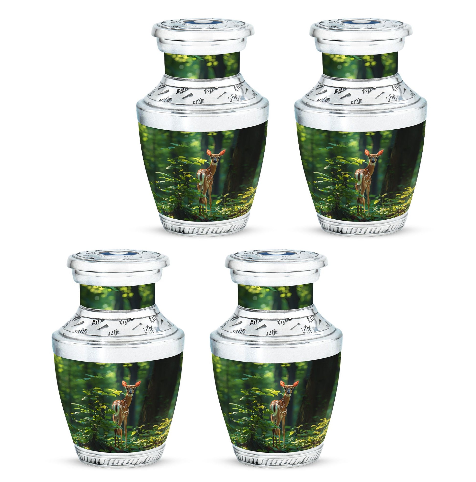Deer Theme 3 Inch Keepsake Pack of 4