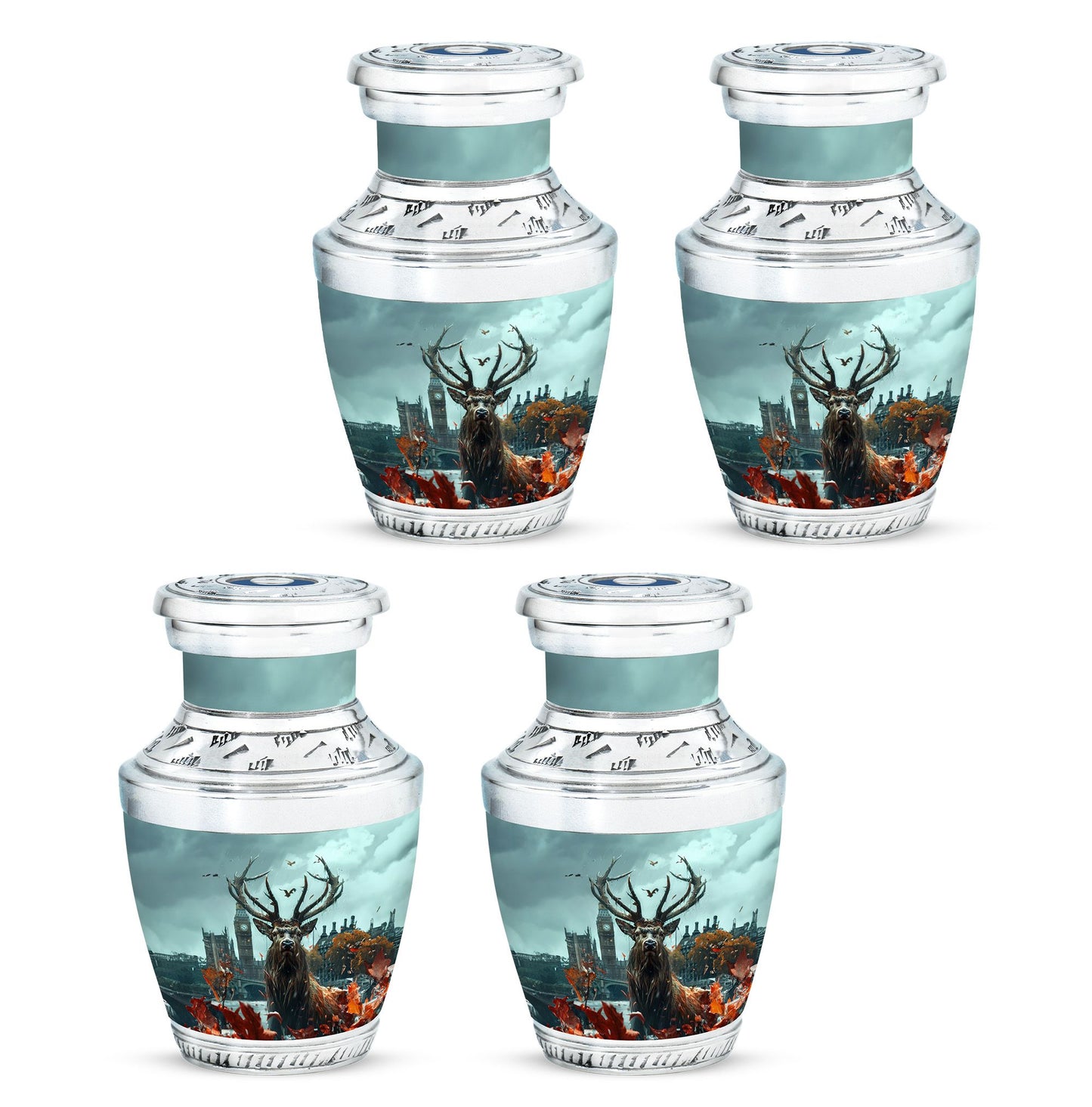 Deer Theme 3 Inch Keepsake Pack of 4