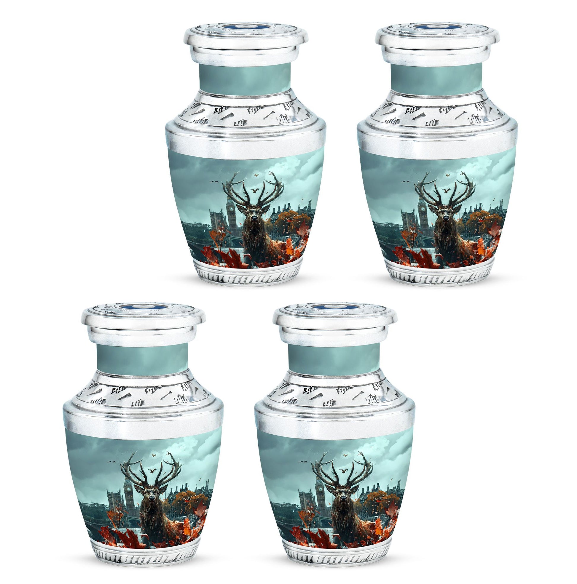 Deer Theme 3 Inch Keepsake Pack of 4