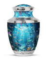 Fish Theme Large Urn 10 Inch