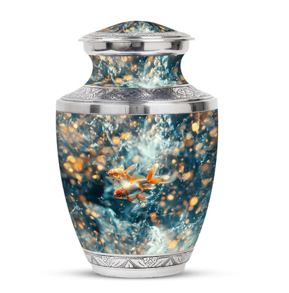 Fish Theme Large Urn 10 Inch