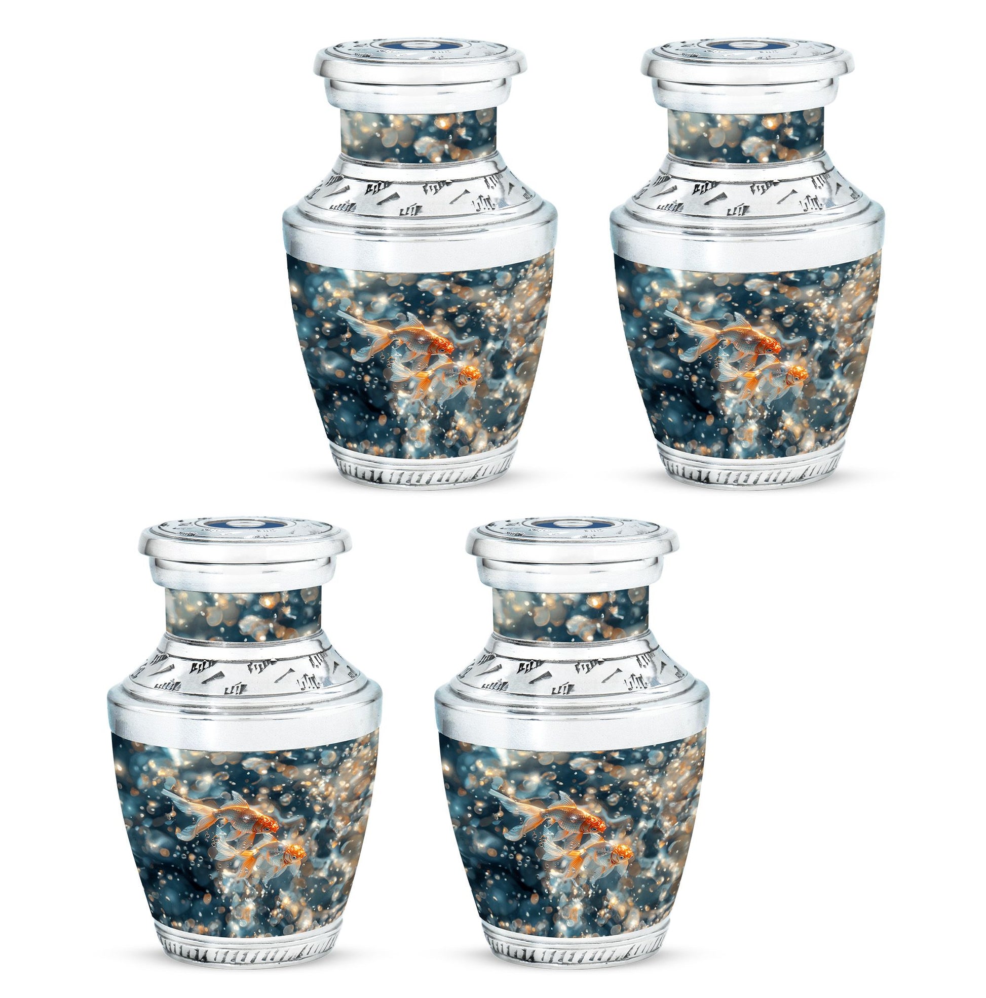 Fish Theme 3 Inch Keepsake Pack of 4