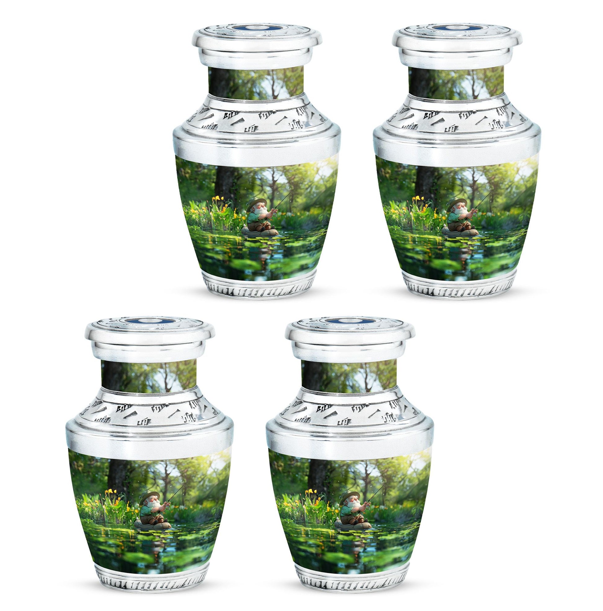 Fishing Theme 3 Inch Keepsake Pack of 4