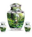 Fishing Theme Large Urn With 2 Keepsake Urn