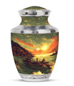 Fishing Theme Large Urn 10 Inch