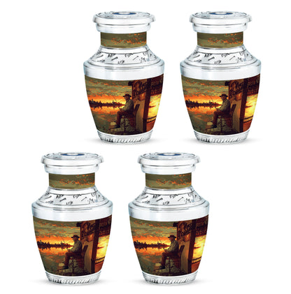 Fishing Theme 3 Inch Keepsake Pack of 4