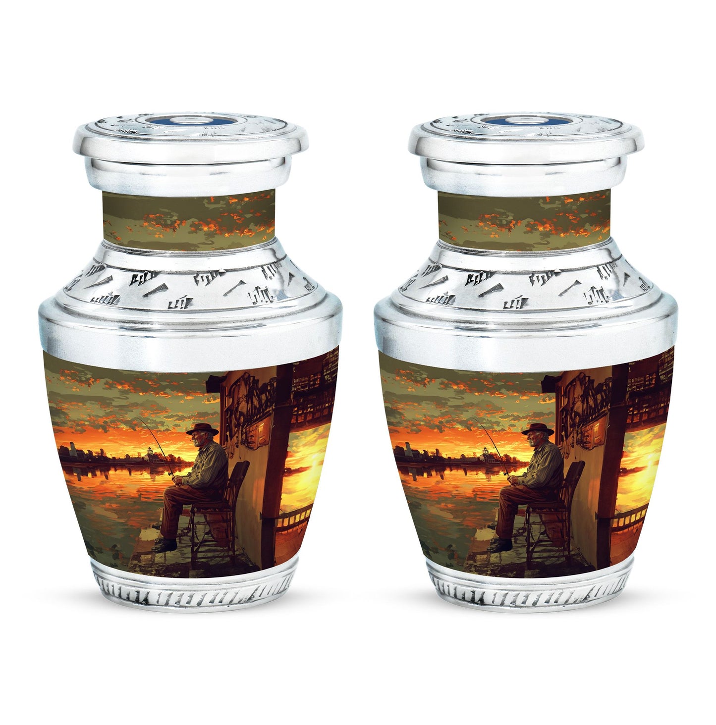 Fishing Theme 3 Inch Keepsake Pack of 2