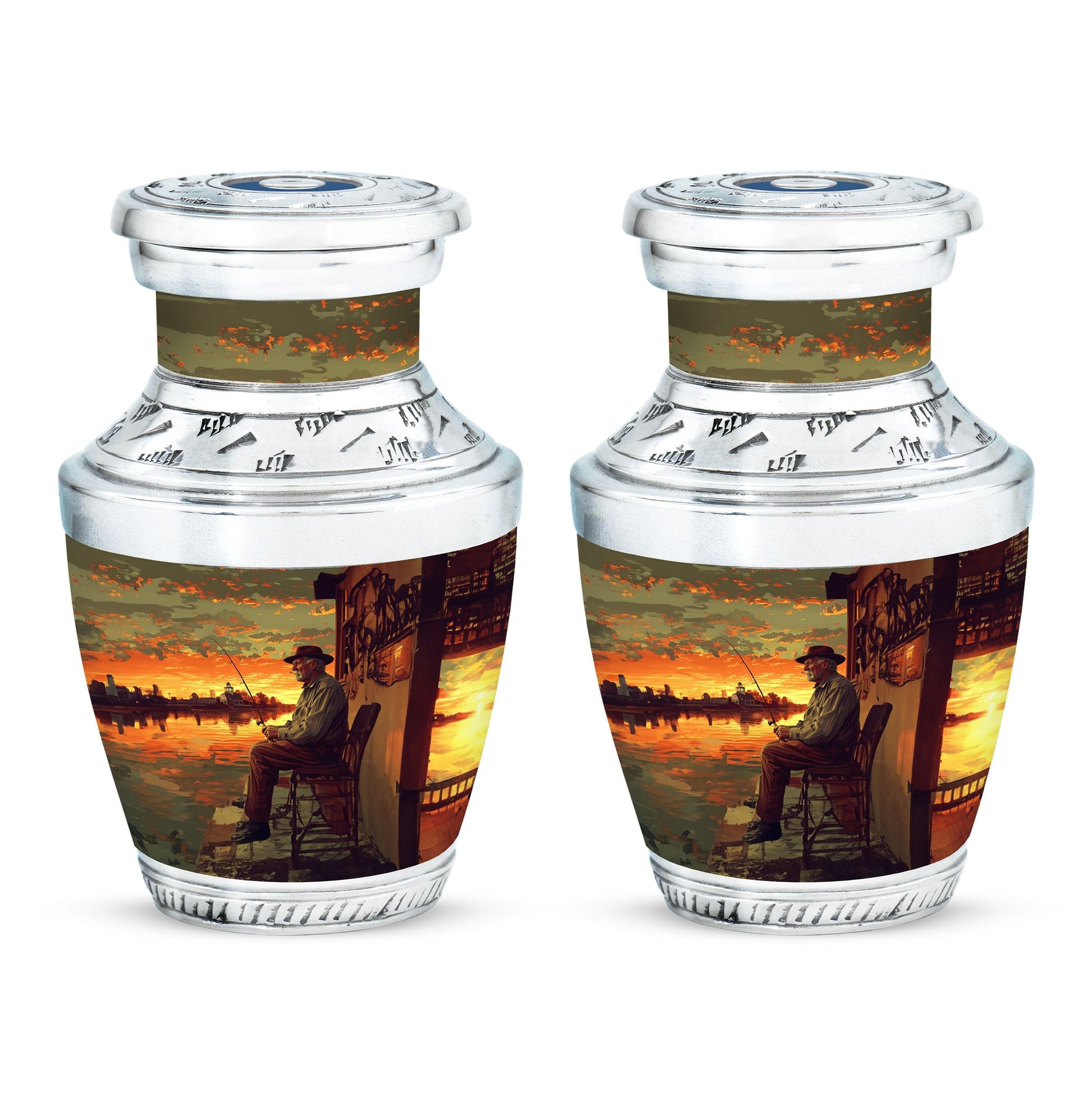 Fishing Theme 3 Inch Keepsake Pack of 2