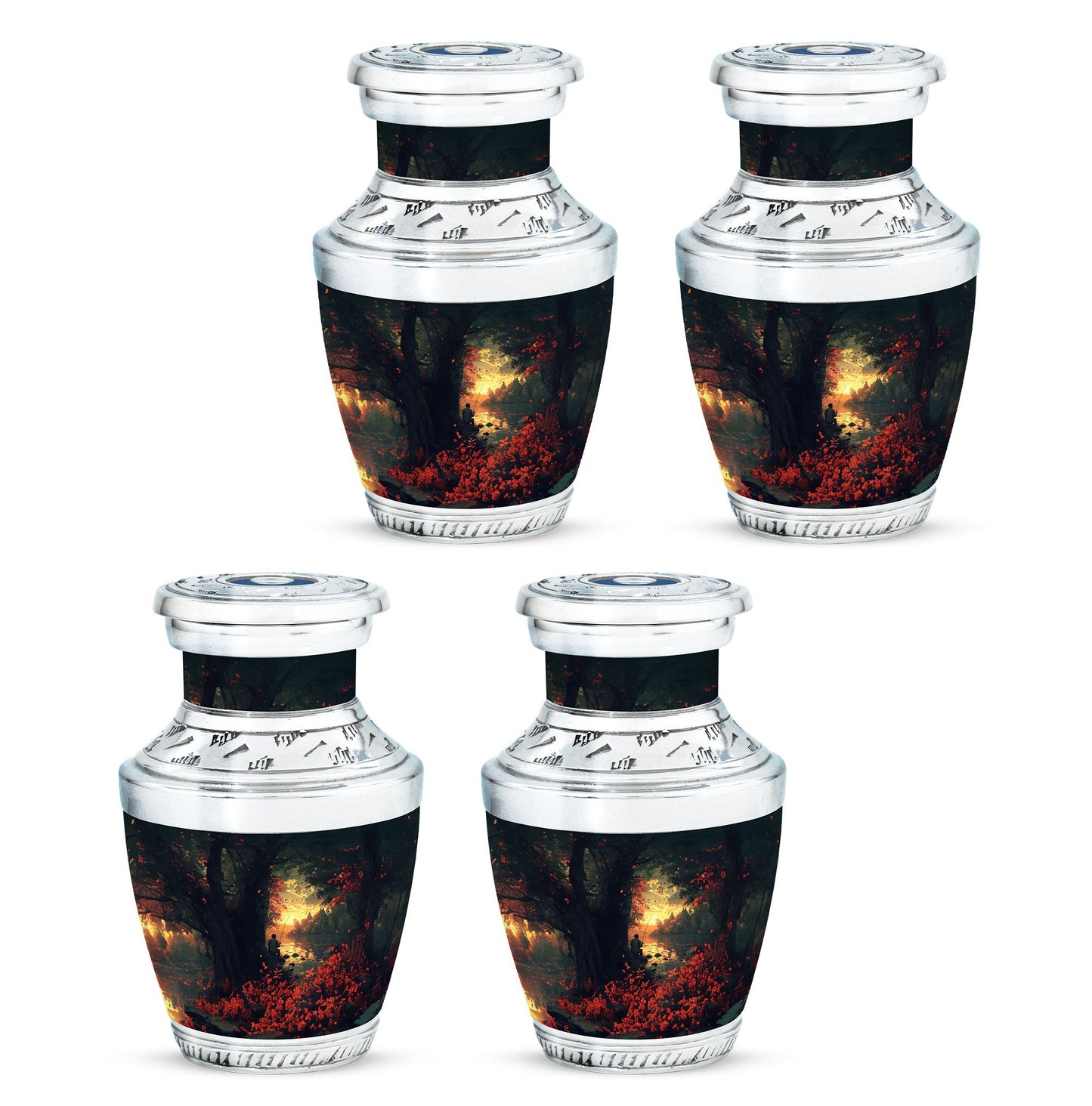 Fishing Theme 3 Inch Keepsake Pack of 4