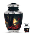 Fishing Theme Large Urn With 1 Keepsake Urn