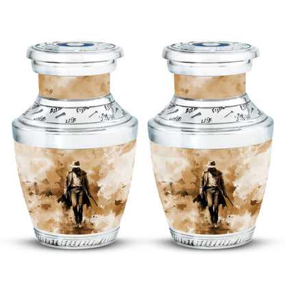 Cowboy Theme 3 Inch Keepsake Pack of 2