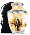 Cowboy Theme Large Urn 10 Inch