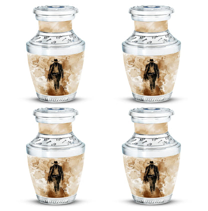 Cowboy Theme 3 Inch Keepsake Pack of 4