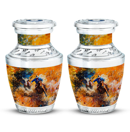 Cowboy Theme 3 Inch Keepsake Pack of 2