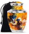 Cowboy Theme Large Urn 10 Inch