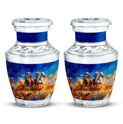 Cowboy Theme 3 Inch Keepsake Pack of 2