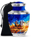 Cowboy Theme Large Urn 10 Inch