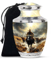 Cowboy Theme Large Urn 10 Inch
